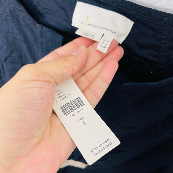 Anthropologie Orla Embroidered Motif Black Bubble sleeves Mini Dress - Picture 4 of 6